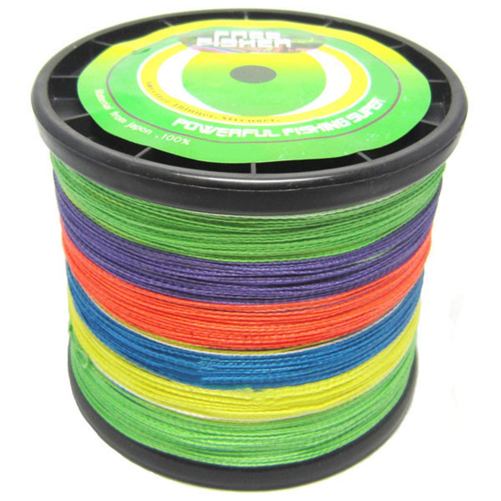 Sxsun - Hilo de Pesca Trenzado de 8 hebras, 1000 m, Multicolor