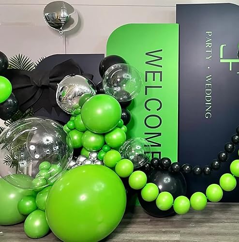 Miniatura 5 de KALOR Globos de color verde lima de 18 pulgadas, 10 globos de látex mate, globos redondos grandes para bodas, baby shower, fiestas de cumpleaños y