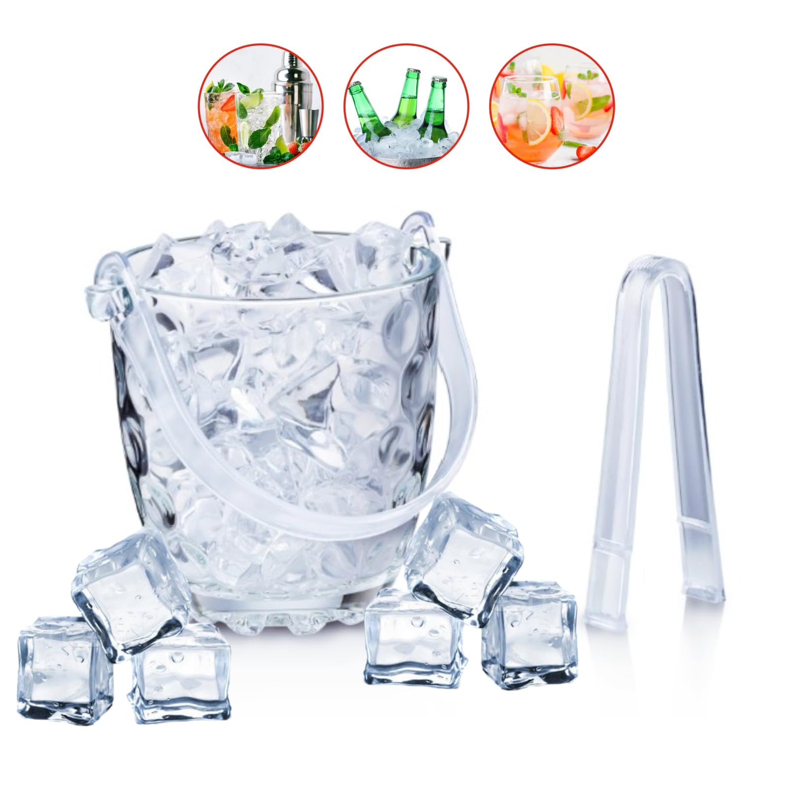 Secchiello Ghiaccio Acciaio Inox 3L - Doppio Strato, Con