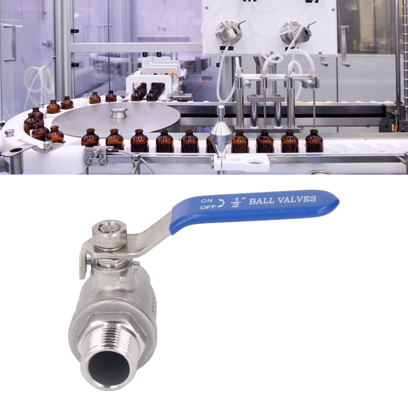 Valvola A Sfera In Acciaio Inox 304 - Filettatura Maschio 1 Pollice Per Acqua E Gasolio - Foto 9