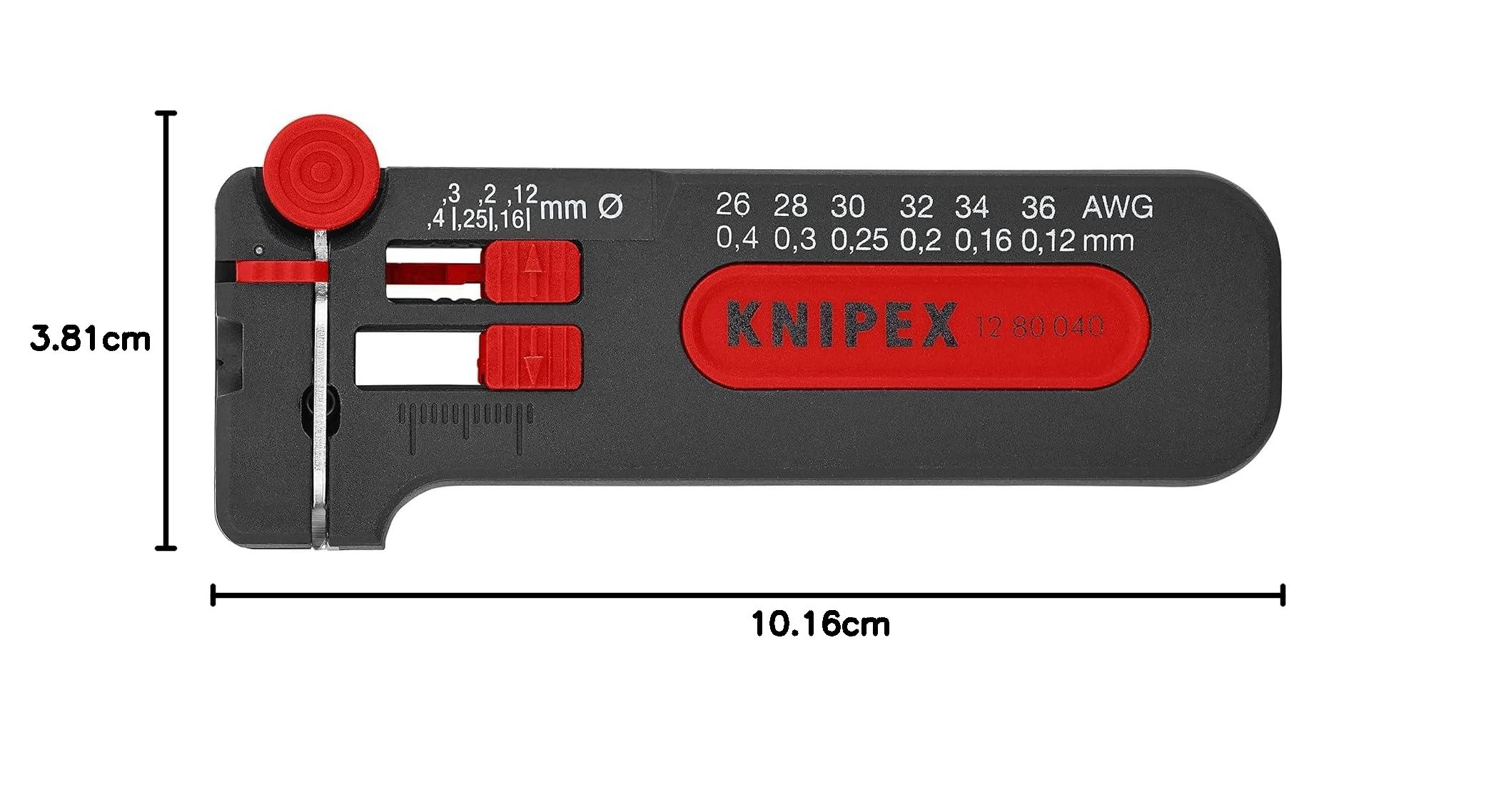 Knipex Mini outil à dénuder en blister 100 mm, 12 80 040 SB