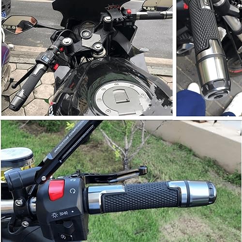 Miniatura 4 de ISITAC Para Yamaha XT660X XT660 X XT 660 X 2004-2017 Puños de manillar de motocicleta 78 pulgadas 0.866 in antideslizantes de goma tapas tapones