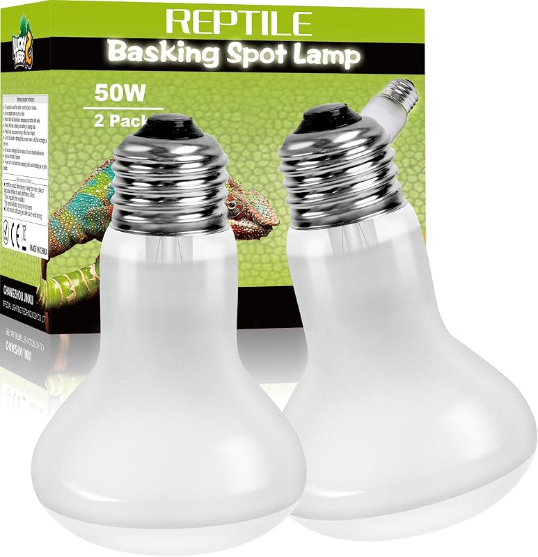 Lâmpada de Aquecimento para Terrário 50W com Luz Diurna UVA LUCKY HERP, Pacote com 2