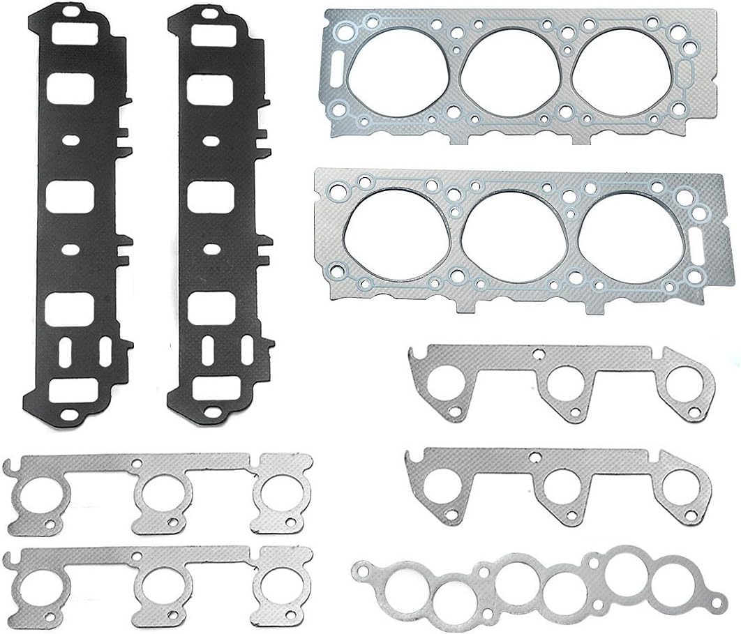 LIMICAR Cylinder Head Gasket Set with Head Bolts for 1998 1999 2000 2001 Ford Ranger Mazda B3000 3.0L V6 HS9902PT ES72174