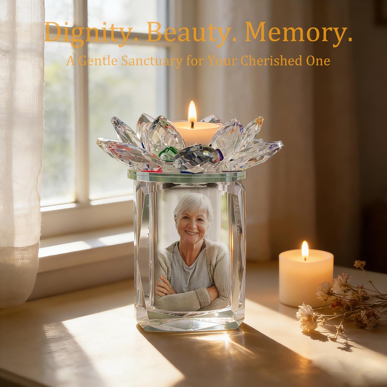 Small Keepsake Urn Cardinal Miniature Urns Crystal Ashes Mom Cremation Keepsake Holder for Ashes Dad Adult Male Human Pet Dog for Sharing Ashes Mini Memorial Glass Urn