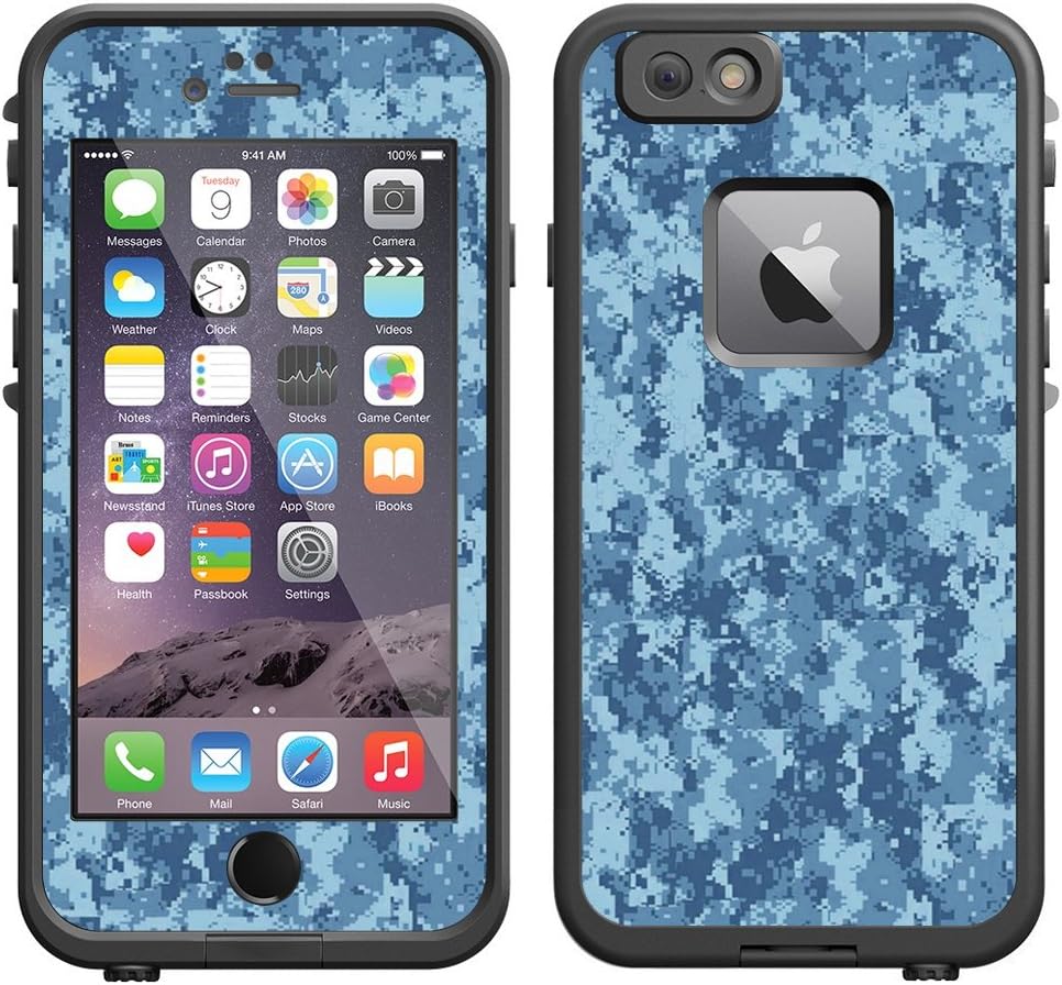 Skin Decal for LifeProof Apple iPhone 6 Case - Digital Camo Blue