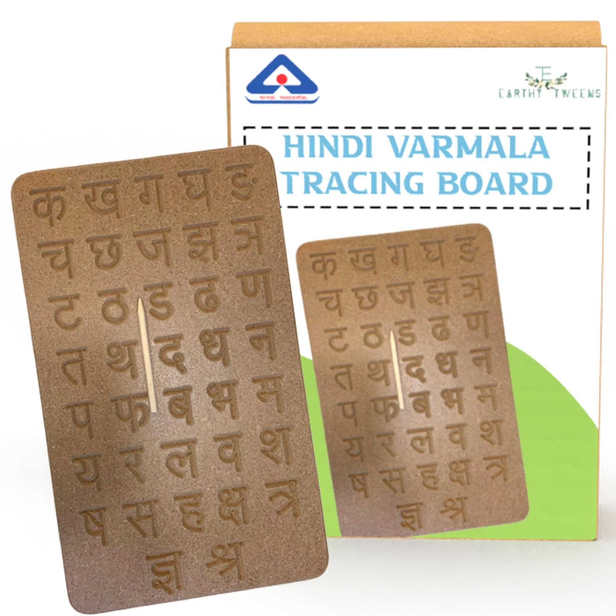 Earthytweens Hindi Alphabets Tracing Board - Montessori Educational Toy with 39 Hindi Letters (B0CKHWDCJF) Amazon Price History, Amazon Price Tracker