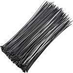 White Zip Ties,6 Inch Zip Ties 1000 Pack Cord Ties for Electronics Self-Locking Wire Tie Wraps,Heavy Duty Heat Resistant Cable Management for Home Office(White, 6 inch)
