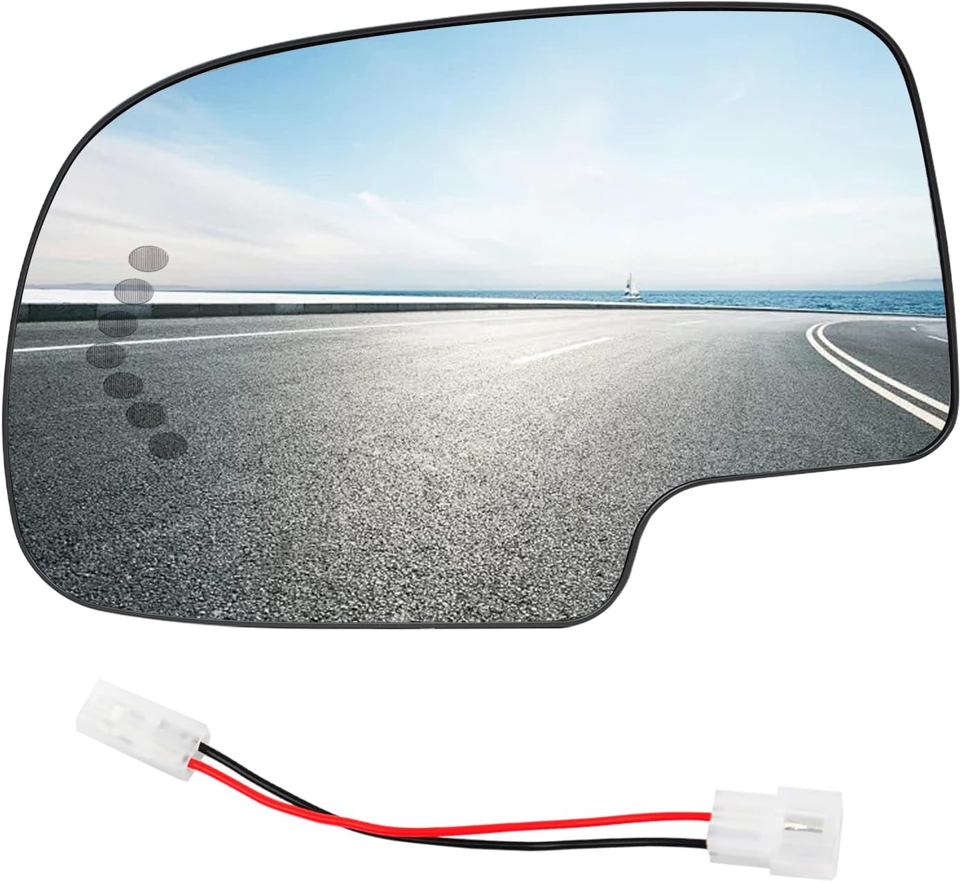 TOPMAX Driver Side Mirror Glass Replacement for 20032006