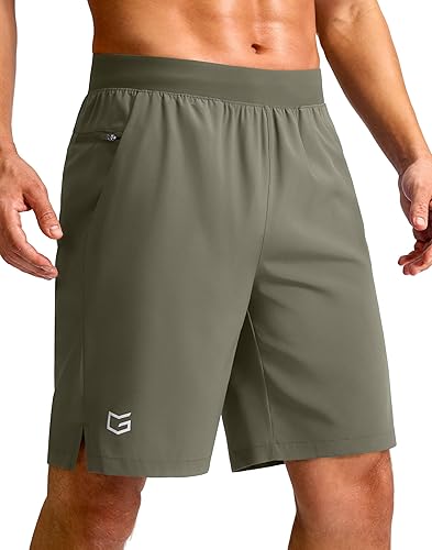 Miniatura 17 de G Gradual Pantalones cortos deportivos para correr para hombre de 7/5/9 pulgadas, bolsillo con cremallera, ligeros, para entrenamiento, gimnasio