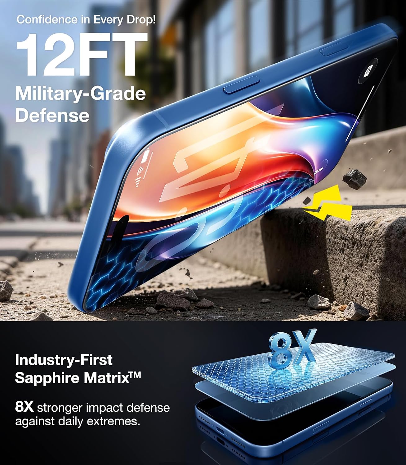 UltraGlass TOP 9H+ OptiArmor for iPhone 18 Pro Max Screen Protector, 2 Pack