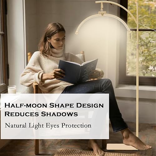 Miniatura 16 de Lámpara de pestañas para extensiones de pestañas, lámpara de pestañas LED ajustable, luz de media luna, tatuaje, iluminación sin sombras, para Dorado