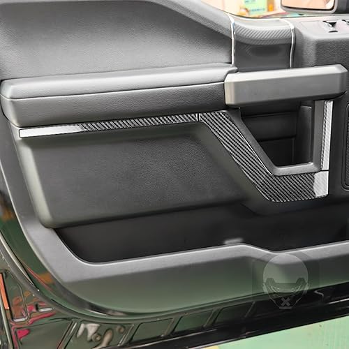 Miniatura 8 de Adhesivo de fibra de carbono para espejo retrovisor de automóvil, panel de poste triangular, adhesivo de pilar A, compatible con F150 SVT Raptor