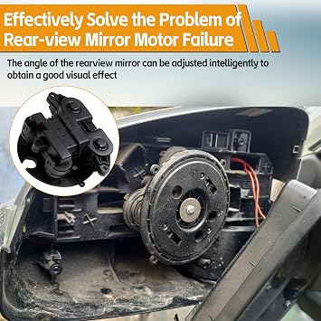 6U5Z17D696D Side Mirror Control Motor Left Or Right W/Memory Compatible with Acura 2013-07 Ford 2024-03 Honda 2015-09 Lincoln Replace # 2024-03 76210STXH02 76210STXH03