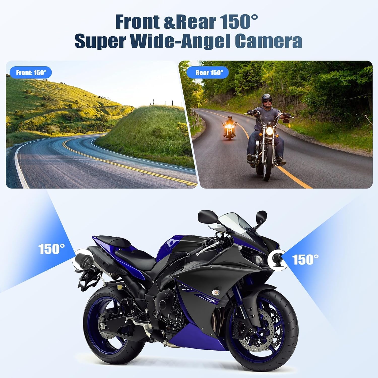 CAMECHO Cámara de salpicadero para motocicleta, pantalla Carplay y Android Auto para motocicleta, Carplay Moto, IP68 impermeable, pantalla táctil de 8.1 pulgadas para motocicleta, Carplay inalámbrica