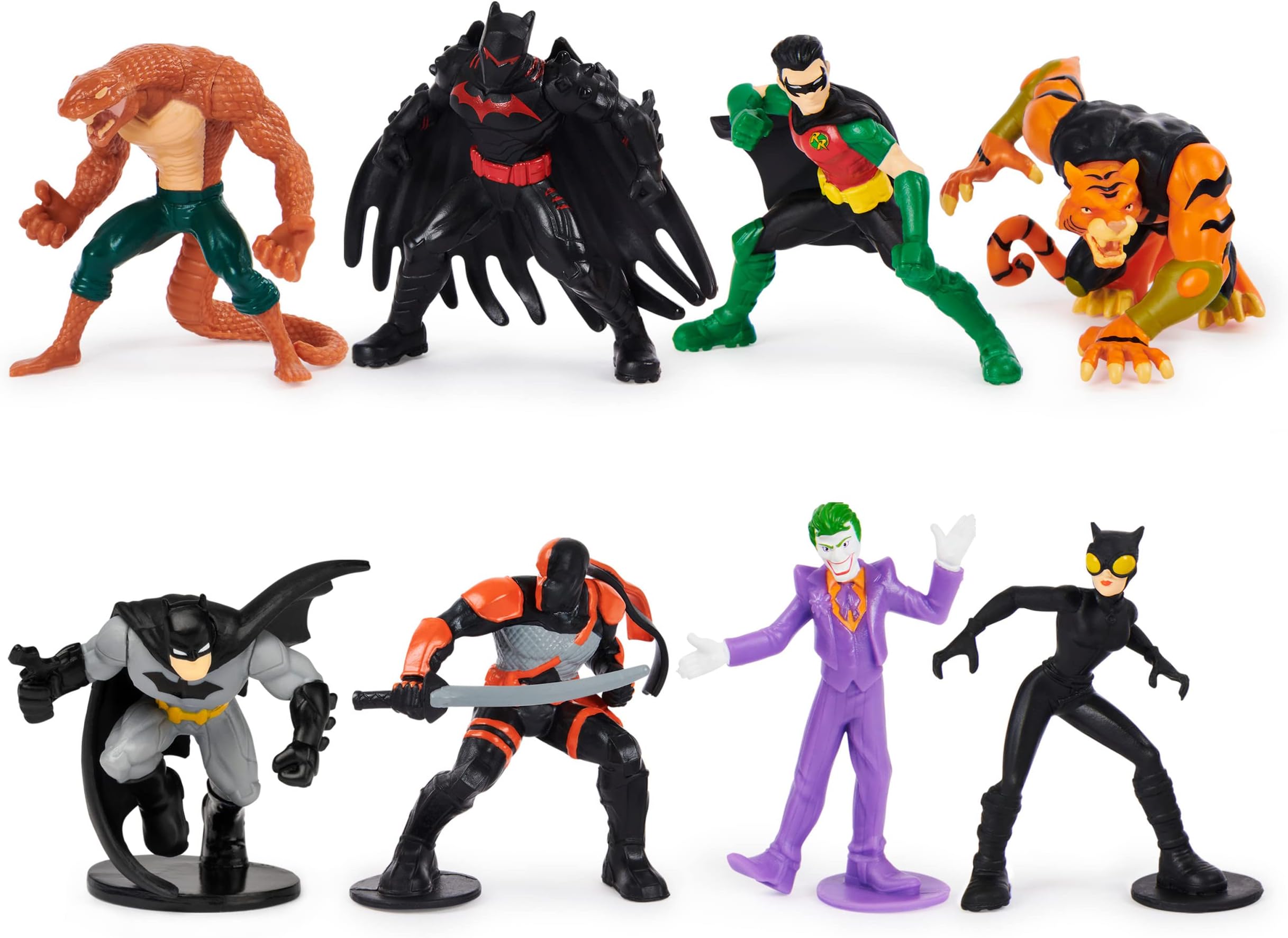 Batman 2-inch Scale 8-Pack of Collectible Mini Action Figures (Amazon Exclusive), Kids Toys for Boys Aged 3 and up