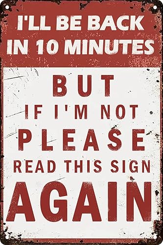 Miniatura 14 de Letreros de metal retro divertidos para decoración de pared de jardín, decoración de pared de garaje, hombre, cueva, bar, bar, decoración de baño,