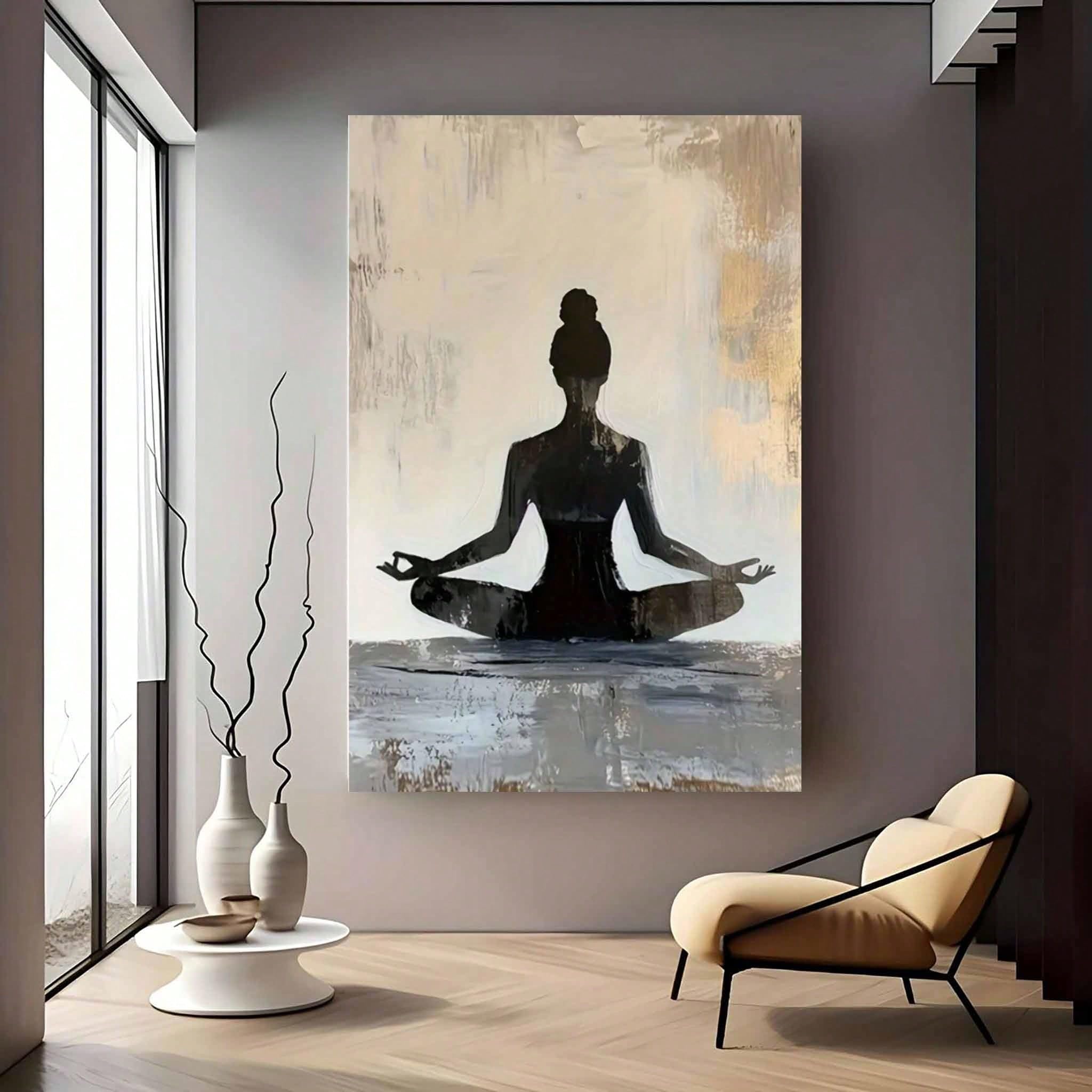 LIRHIQYGF Leinwandbild, Ruhige Wanddekoration, Moderne Wohnaccessoires, Wandbild für Wohnzimmer und Schlafzimmer (50 x 70 cm/mit Rahmen)