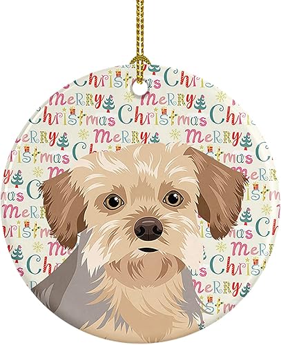 Miniatura 18 de Caroline's Treasures Adorno navideño de husky siberiano en blanco y negro #2 de cerámica para árbol de Navidad, decoración colgante para el hogar,