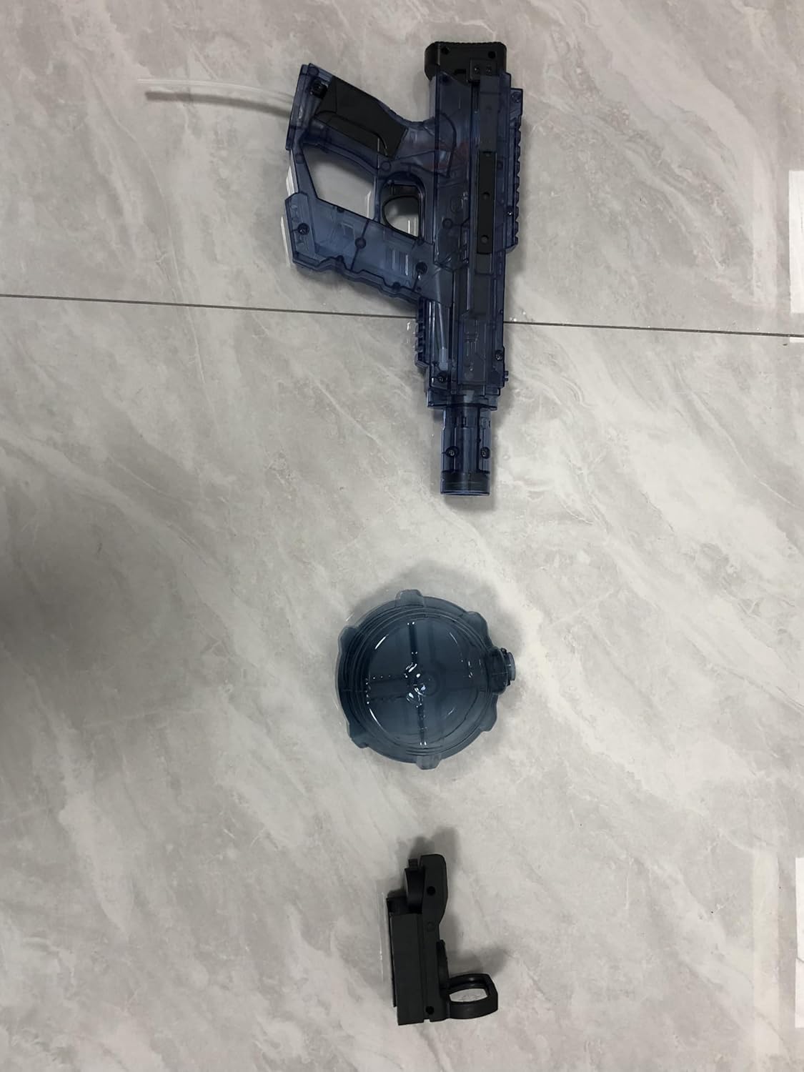 Electric Water Gun for Adults & Kids, Auto-Powered Long Range Water Blaster, Rechargeable High-Capacity Squirt Gun Toy for Outdoor Pool Beach Backyard Games (Blue)