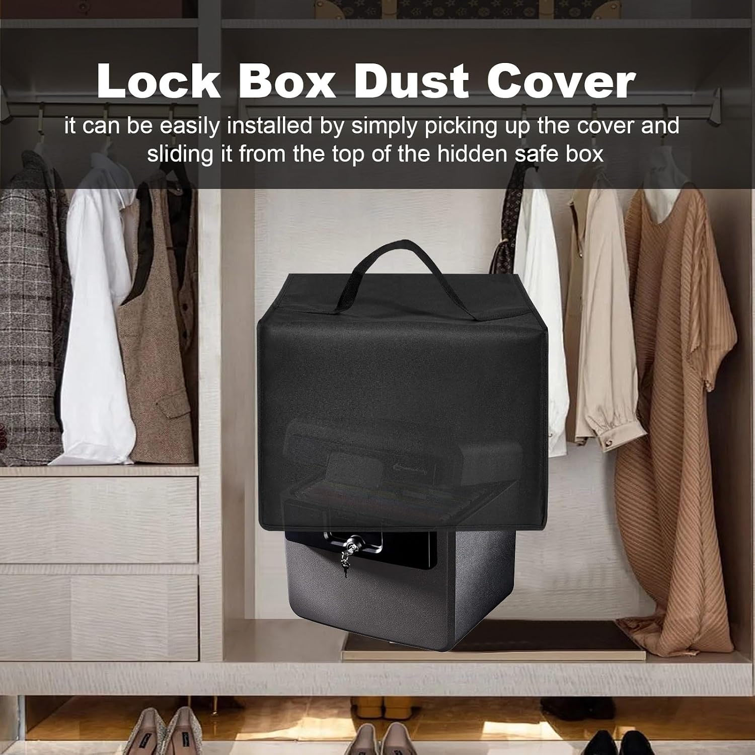 Lock Box Dust Cover for SentrySafe Fireproof Document Box 1170/HD4100 | Cabinet Safes Box Covers for Documents for Home or Office,Heavy Duty Nylon Case