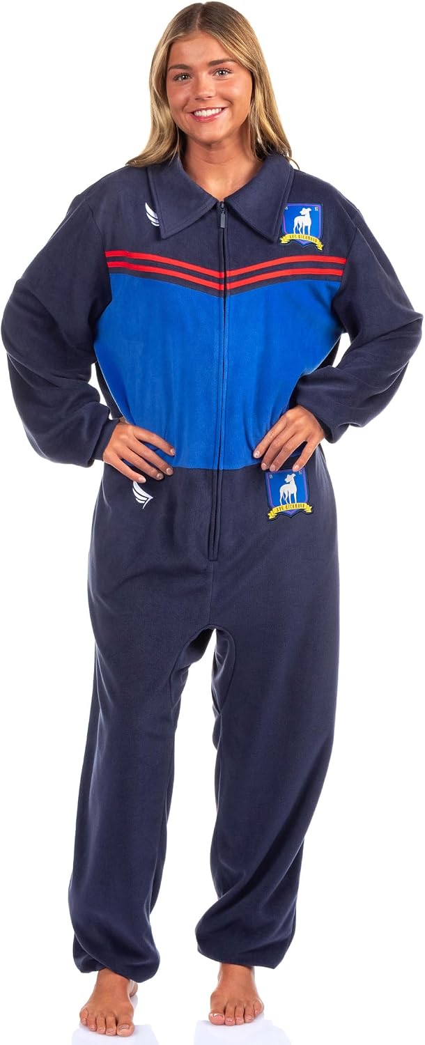 INTIMO Ted Lasso Union Suit Adult AFC Richmond Costume Track Suit One Piece Pajama Outfit
