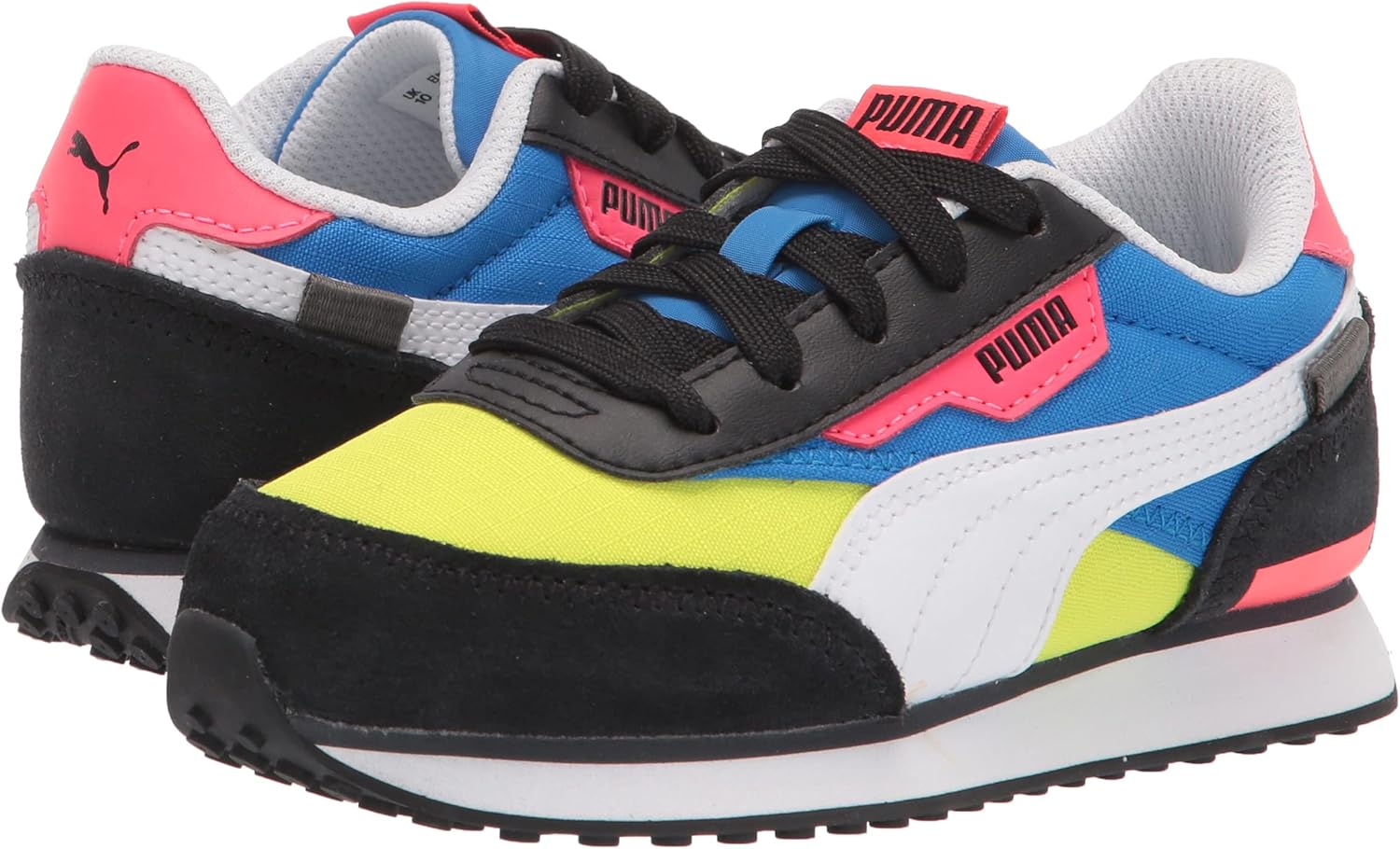 puma future rider black yellow