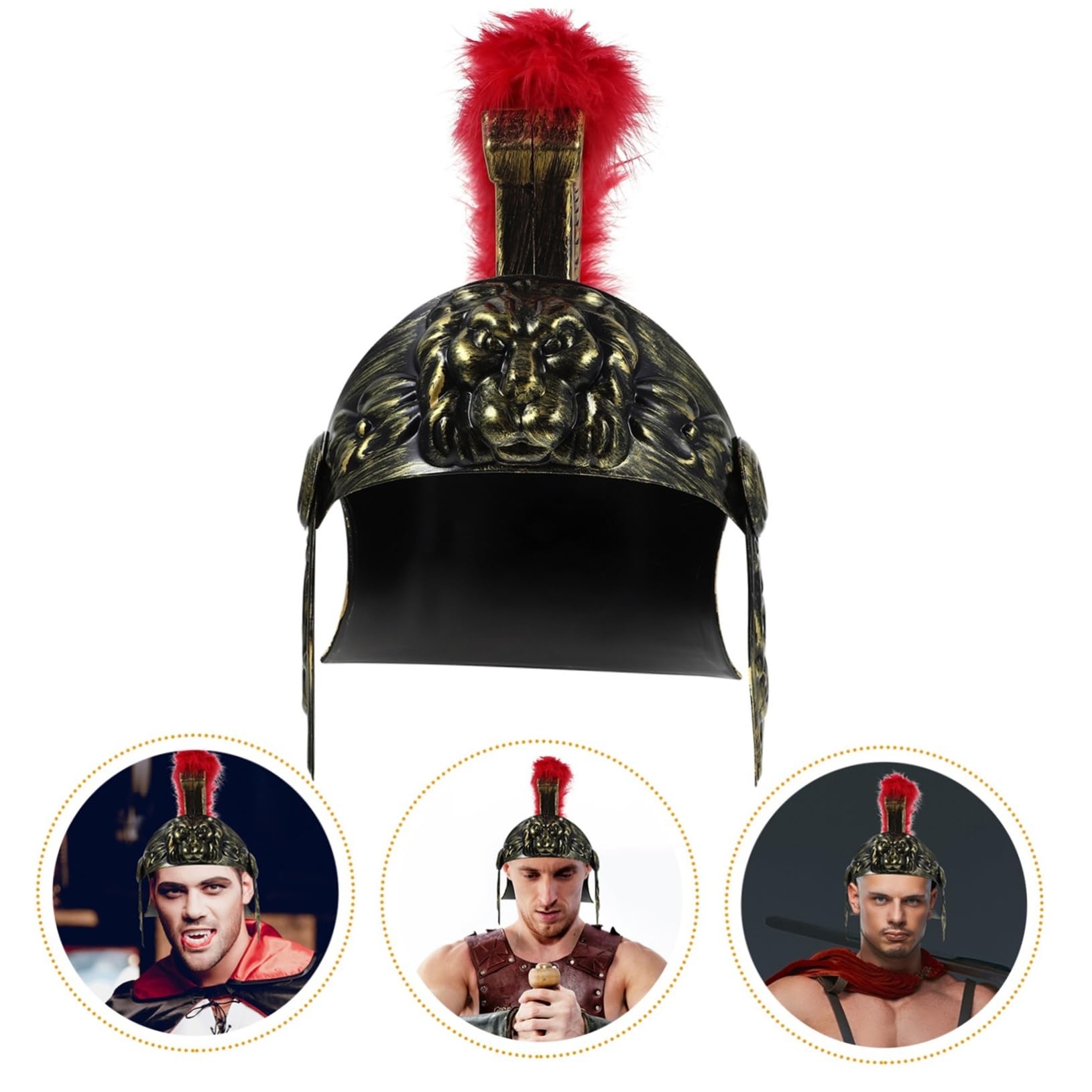 Abaodam Cappello Da Soldato Romano Da Uomo in Plastica Comodo Per Servizi Fotografici Di Halloween