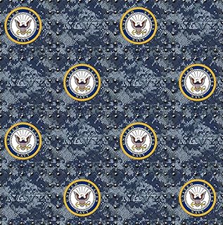 United States Navy Fabric – Officially Licensed U.S. Navy Cotton Quilting Fabric by Sykel Enterprises, Precut Yardage for Sewing & Crafts Grate