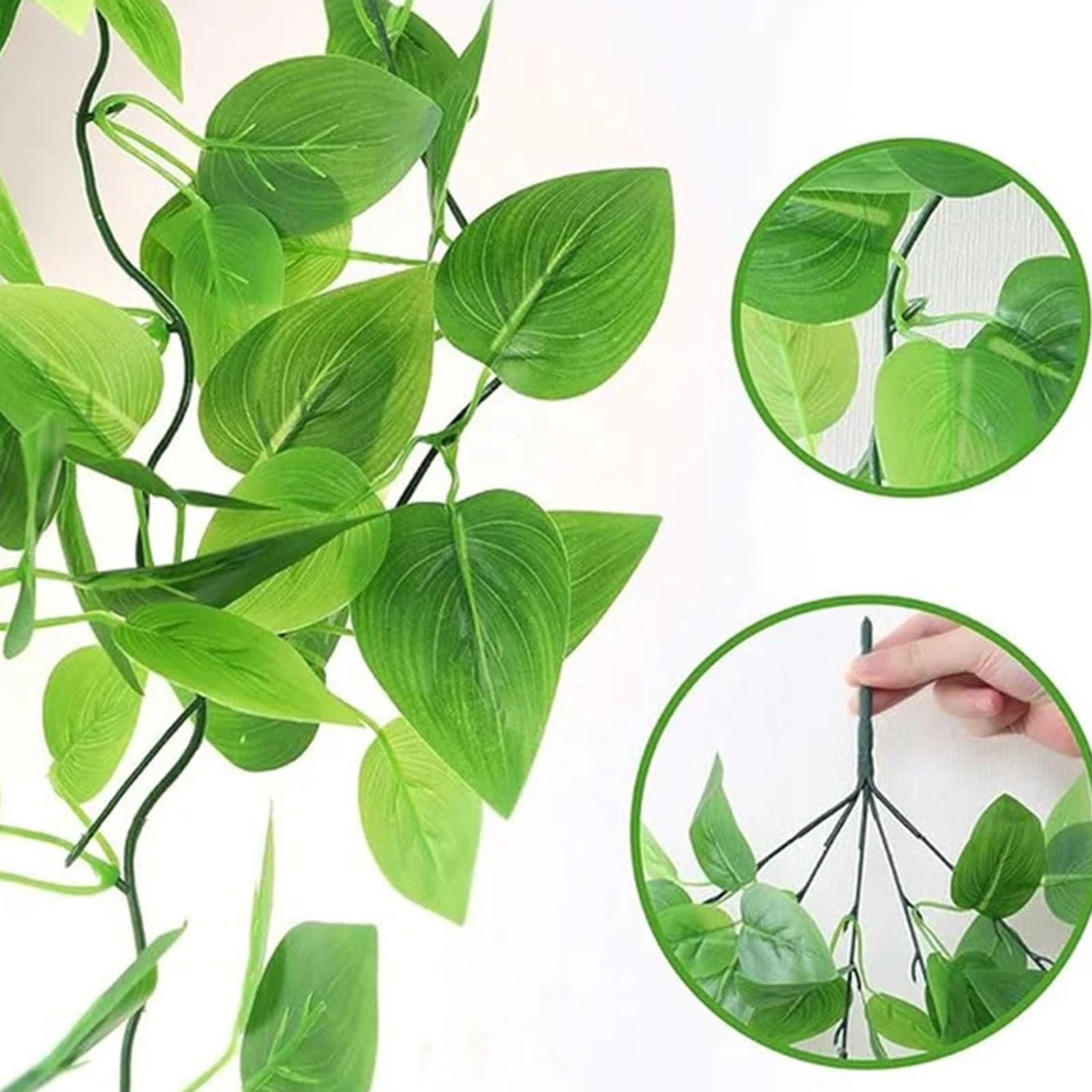 1/5 plantas artificiales de 1,1 m, de ABS, decoración colgante para bodas
