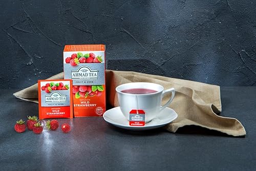 Miniatura 3 de Ahmad Tea Infusiones inglesas de frutas y hierbas, fruta fresca de fresa silvestre y té de hierbas