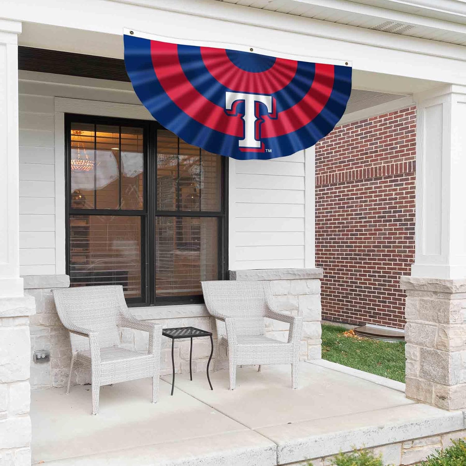 WinCraft Texas Rangers Bunting Pleated Fan Banners