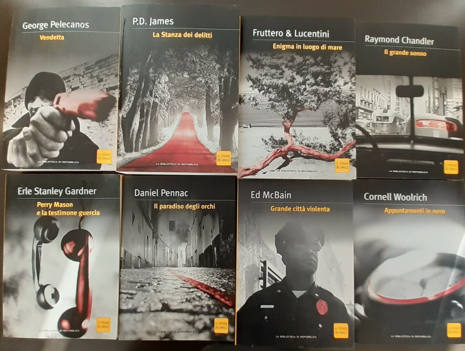 LE STRADE DEL GIALLO - BIBLIOTECA DI REPUBBLICA - LOTTO 18 VOLUMI COME NUOVI