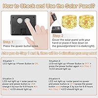 Vista 7 de BOLWEO - Juego de 2 cadenas de luces solares