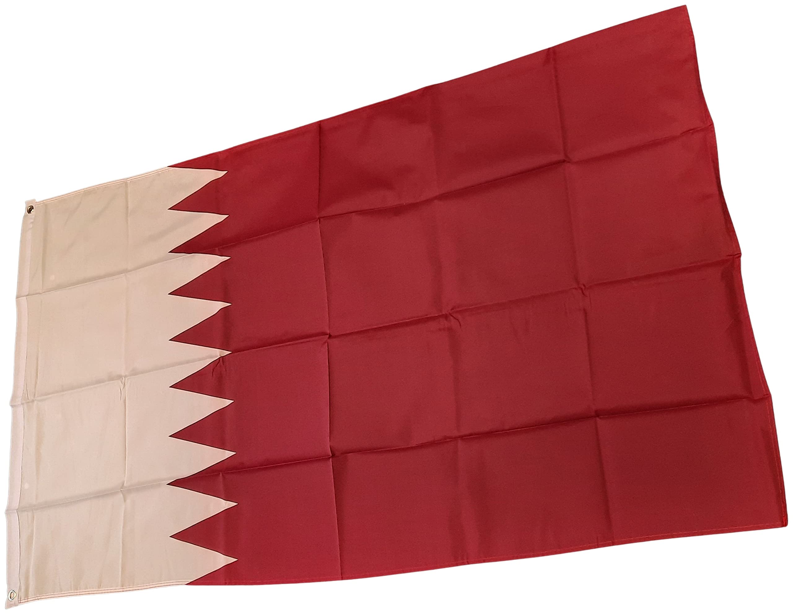 NWFlags Qatar Flag 5ft x 3ft 75d Premium Polyester Suitable For Flagpoles, Red