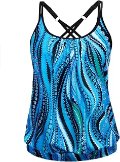 Modest Tankini Tops for Women - Loose Fit Swim Tops No Bottom