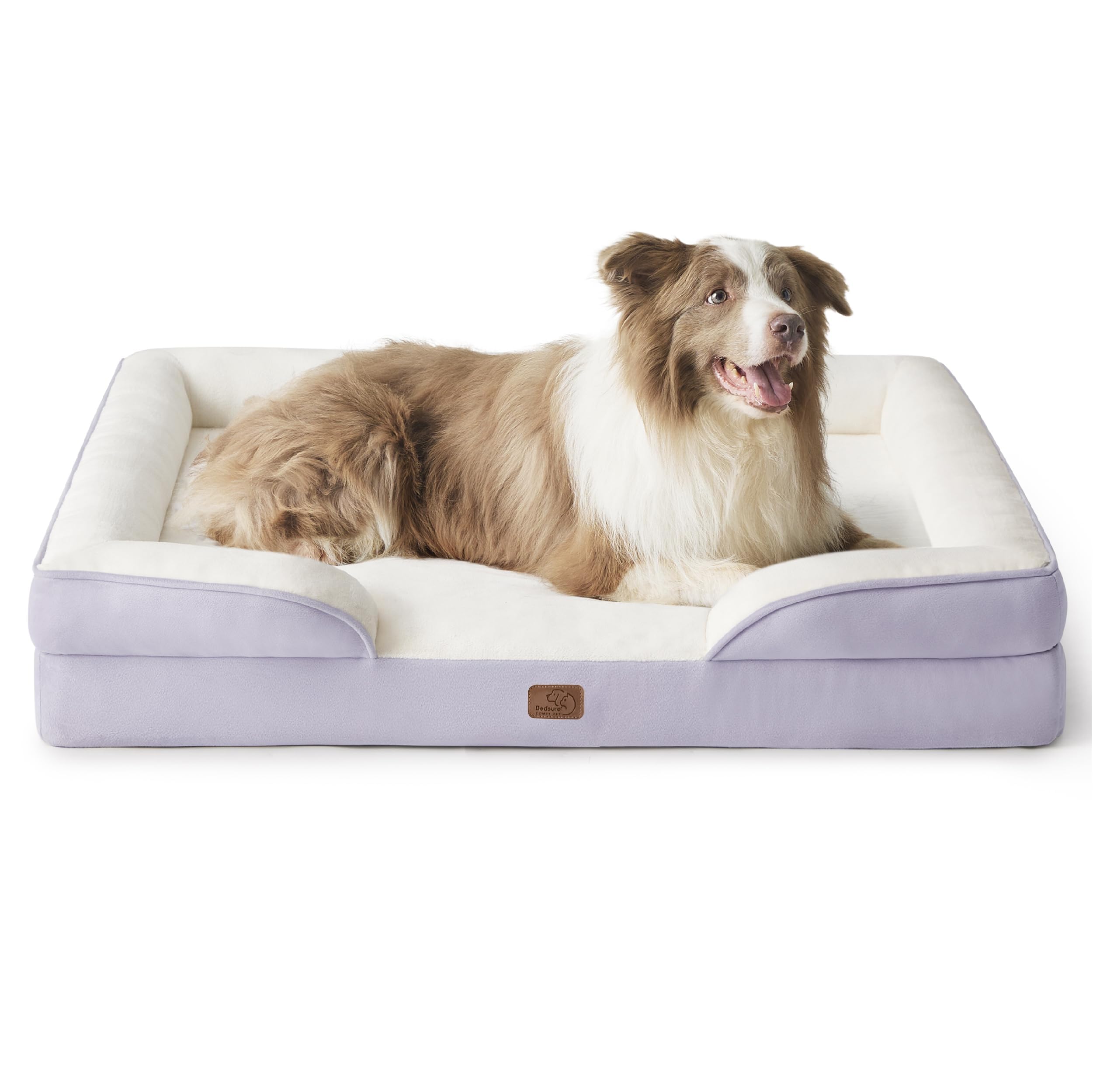 Bedsure L Plus Orthopedic Dog Bed for Large Dogs - Washable Dog Cat Bed Waterproof, L Plus Big Comfort Dogs Couch Sofa with Washable Removable Cover,