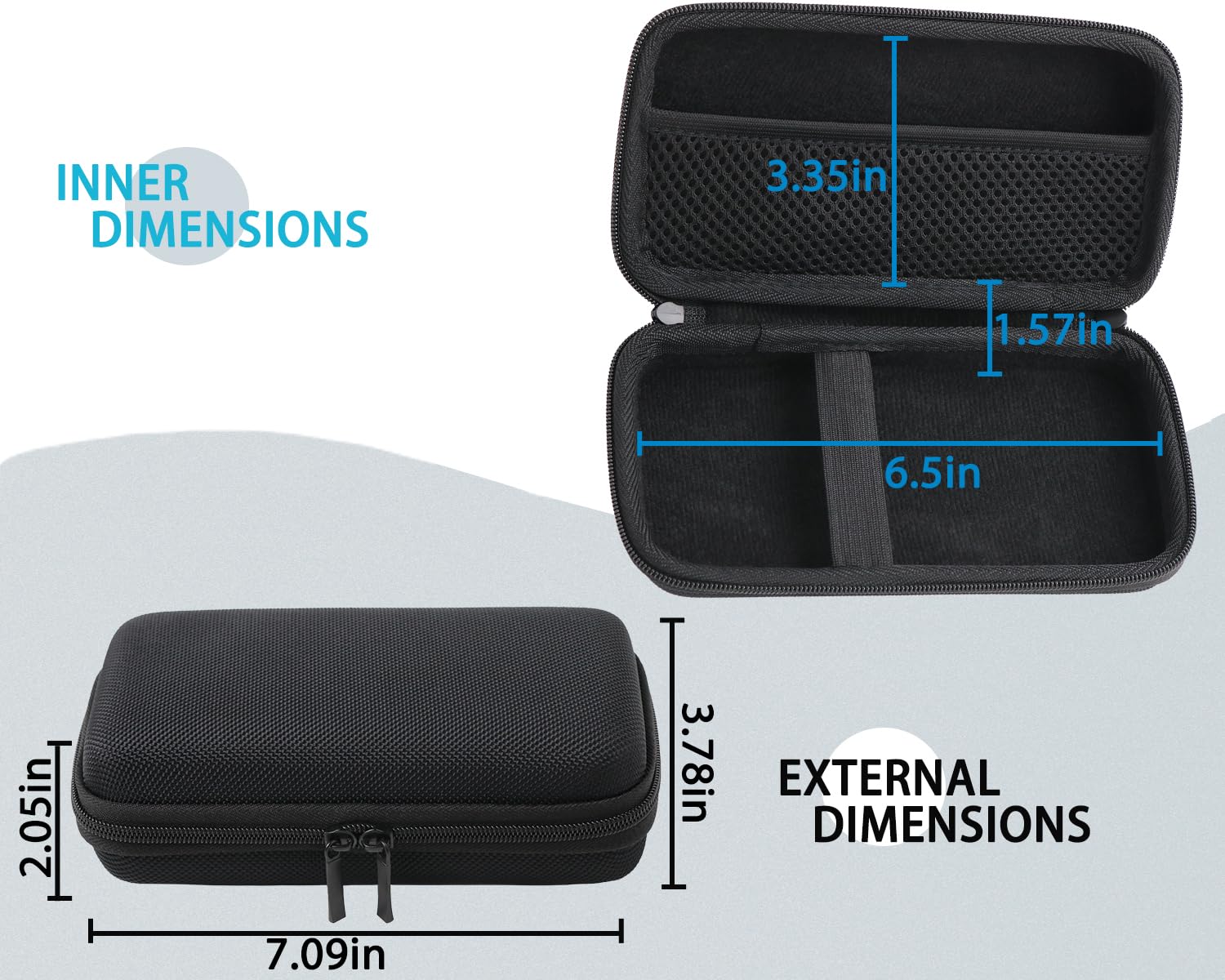 Hard Case Compatible with Ear/Infrared Thermometer, Storage Braun ThermoScan 7 iProven, iHealth, MILDSIX, KDT, EasyEast image 2 of 9 B0DNTMHKBV