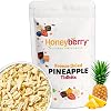 Freeze Dried Pineapple Tidbits 100g - Dehydrated from Frozen Pineapple Chips - Tropical Crispy Fruit Chunks Perfect as a Snack - No Sugar Added Sliced Pineapples Candy Substitute for Kids