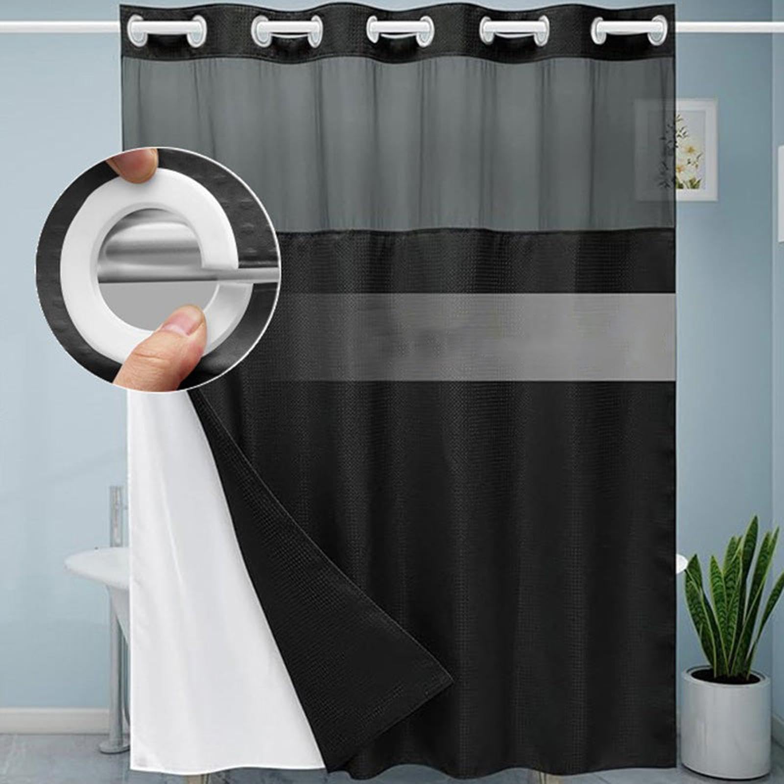Générique Rideaux de Douche gaufrés,Rideaux de Douche imperméables