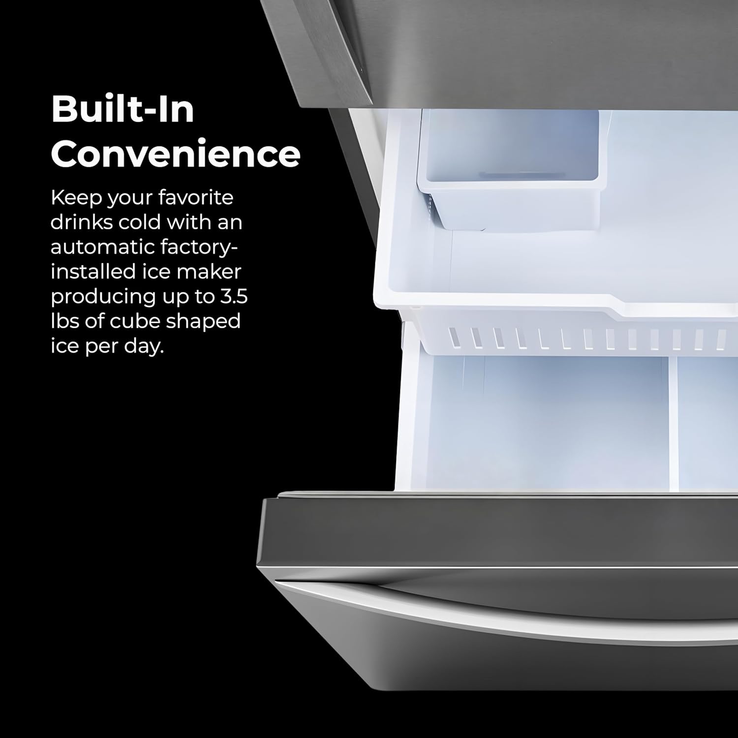 Kenmore 31" Bottom Freezer Refrigerator - Ice Maker, Adjustable Shelving, Crispers Drawers, LED Lighting, ENERGY STAR Certified, 22.3 cu. ft. Capacity, Fingerprint Resistant Stainless Steel