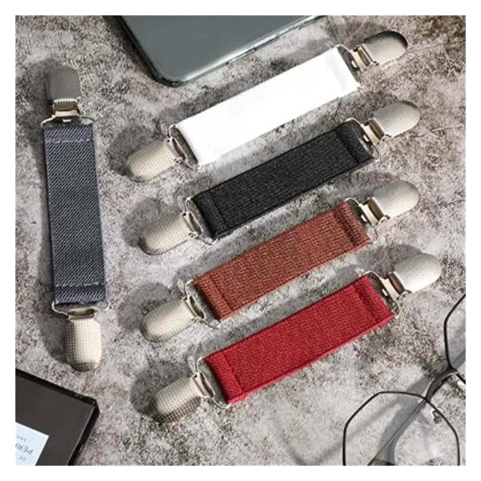 Aluminiowy i elastyczny klips do wstążki