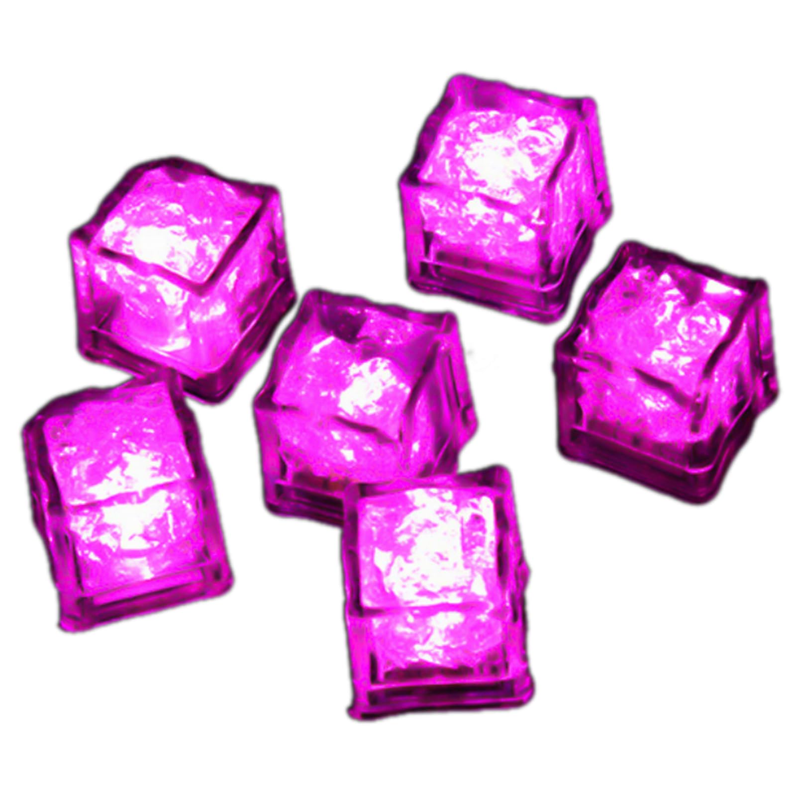 MALSSE Of 12 Eye Catching LED Ice Tray Water Activated for Beverages Jewelry Colorful Wine Decorations LED Tray