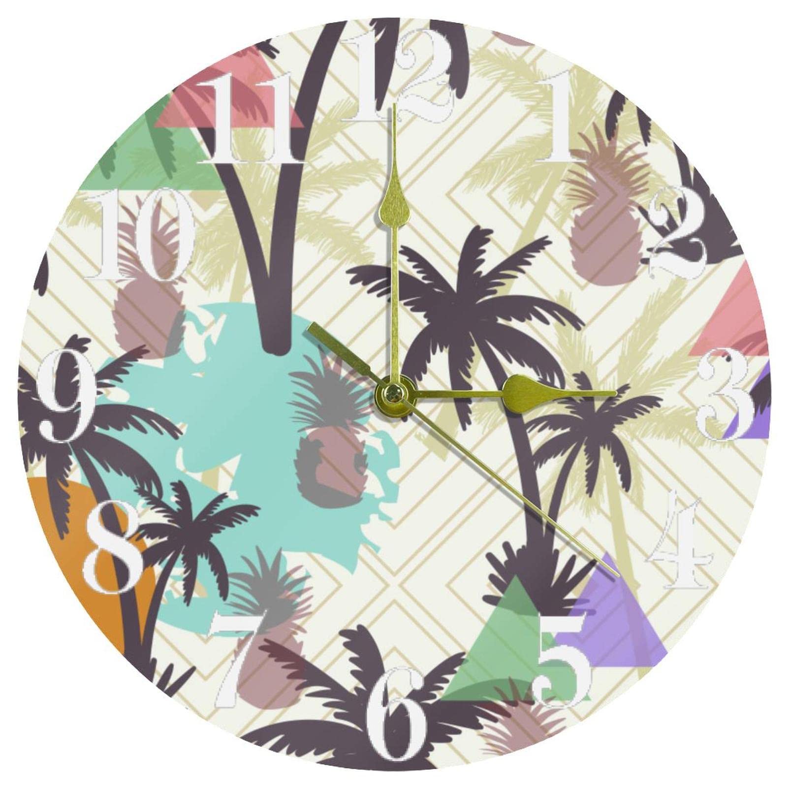 Horloge murale fleur originale idée cadeau maison et école