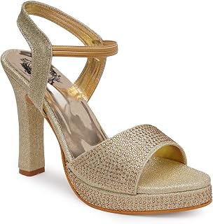 Amazon.in: Gold - Fashion Sandals 