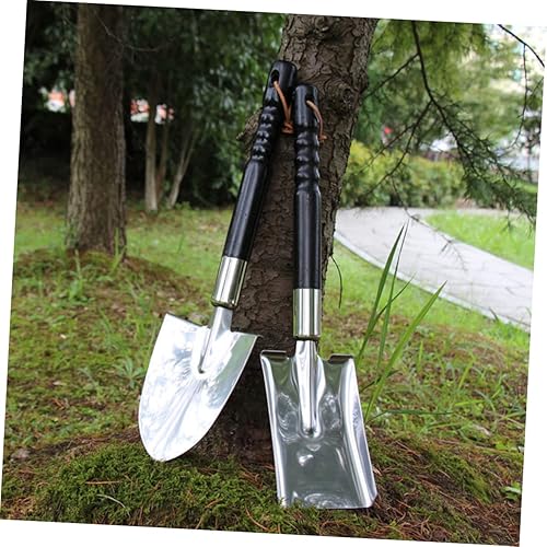 Miniatura 3 de HANABASS Juego de regalo de jardinería Pala de excavación Pala de acero Herramientas Bonsái Espátula Herramienta en maceta de metal Pala de acero