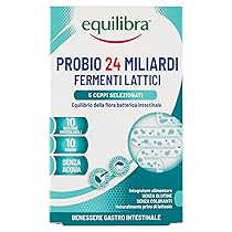 Equilibra Integratori Alimentari, Probio 24 Miliardi, Integratore Di Fermenti Lattici Per L’Equilibrio Della Flora Intestinale, Senza Acqua, Senza Glutine, 10 Bustine Orosolubili
