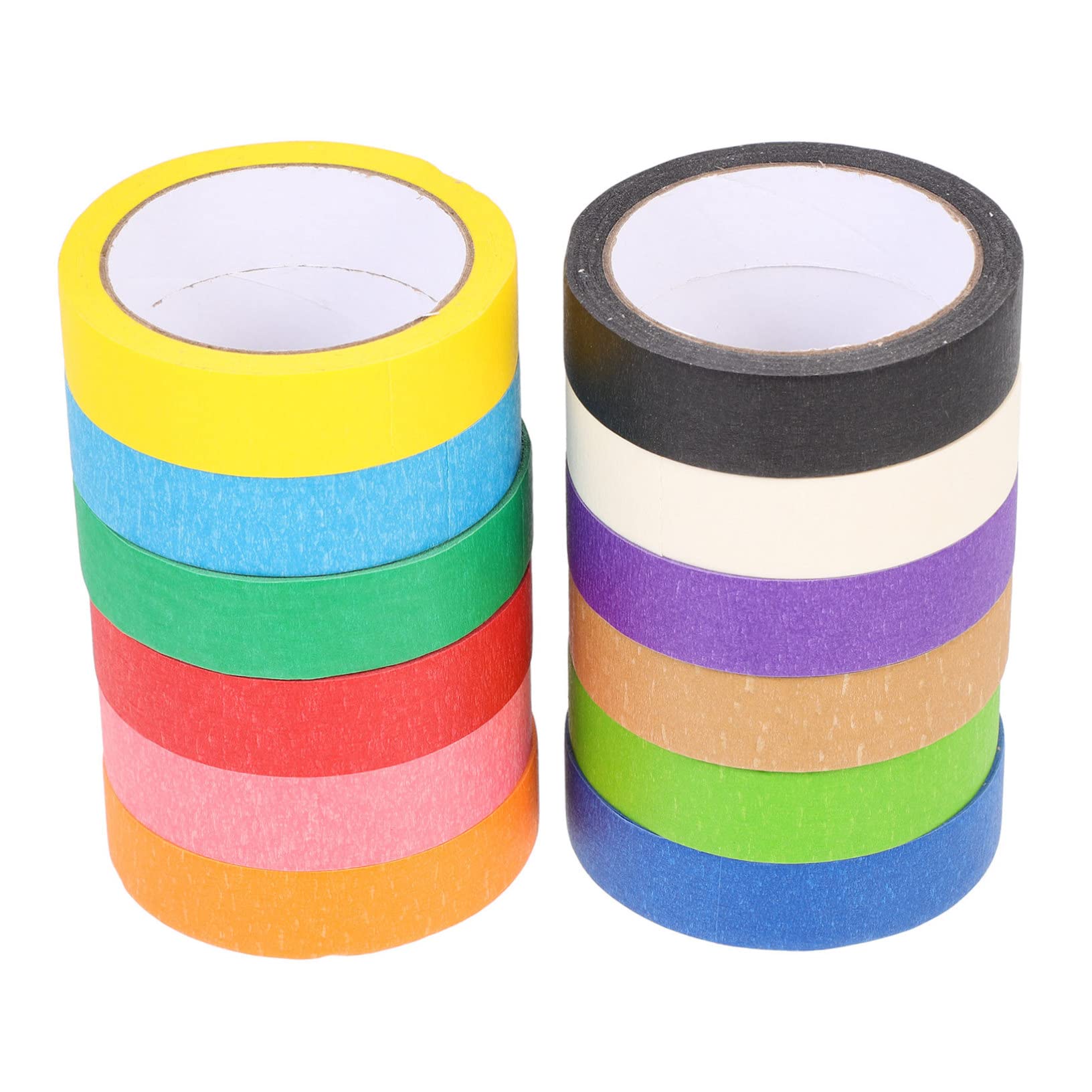 SHINEOFI Ruban de Masquage Coloré 12 Rouleaux pour Artistes, Papier