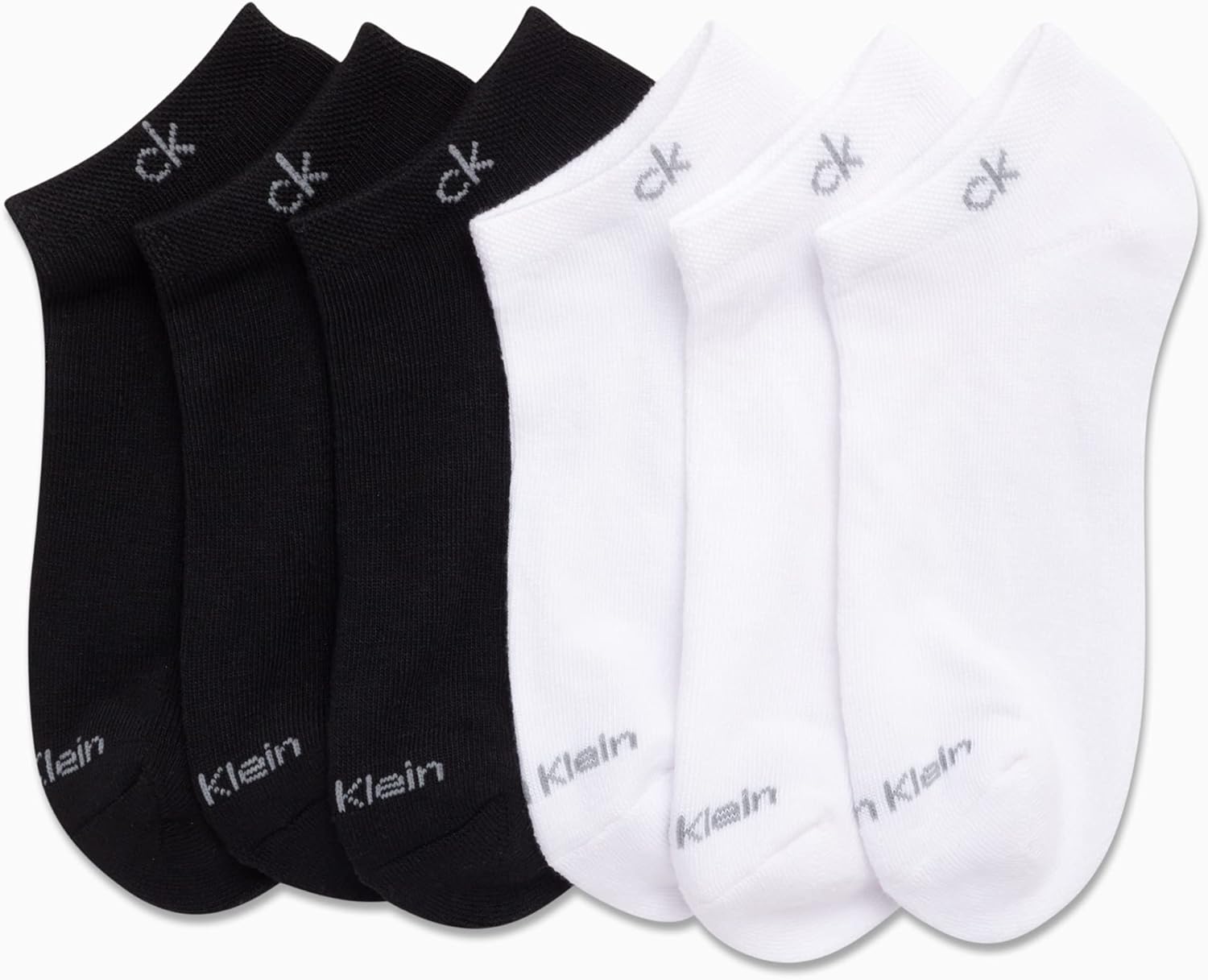 Calvin Klein Womens No Show Socks - 6 Pack Lightweight Cotton Blend Cushioned Low Cut Tab Ankle Socks for Sneakers & Loafers - Image 3