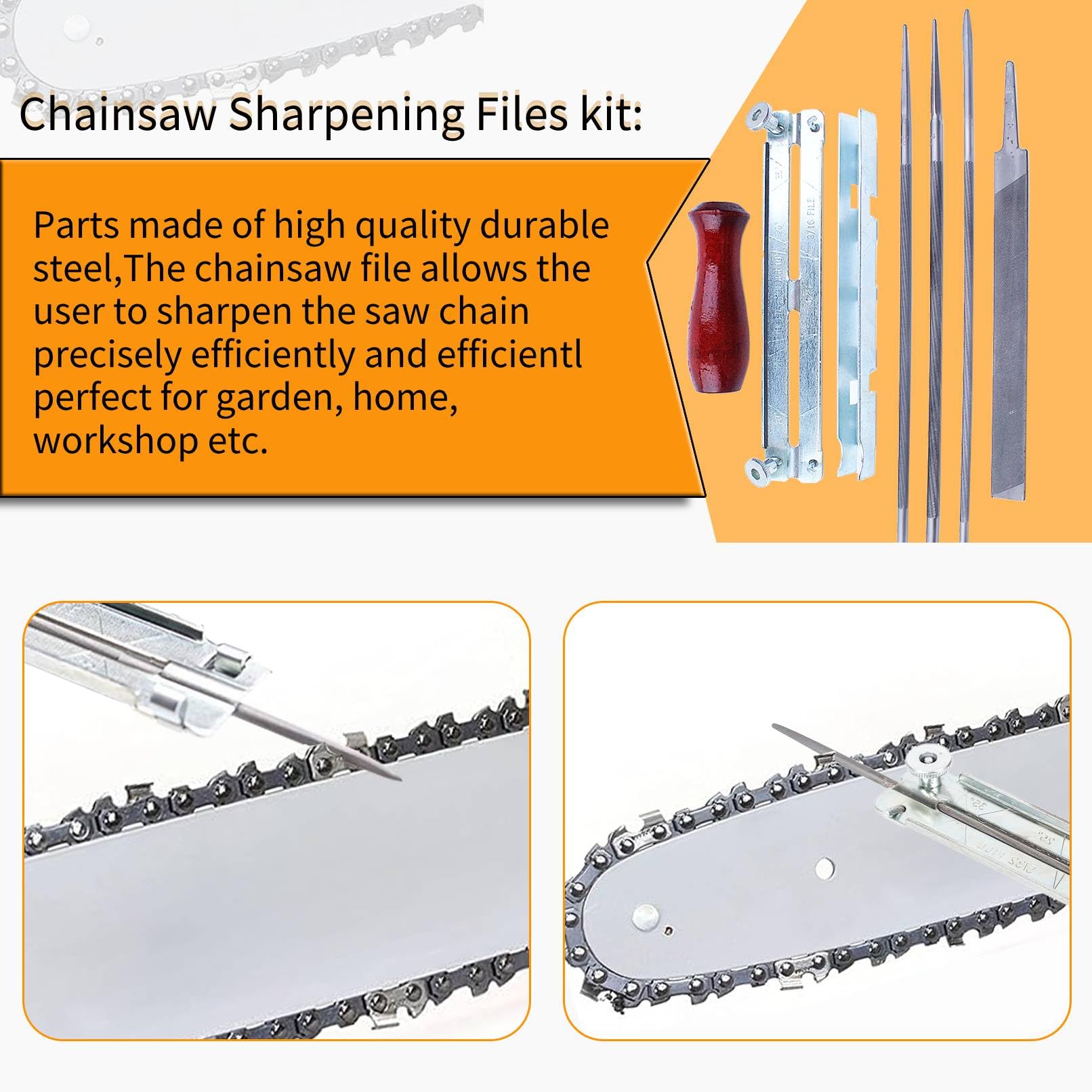 Mtanlo Professional Chainsaw Sharpening Kit, Chainsaw File File - Image 3